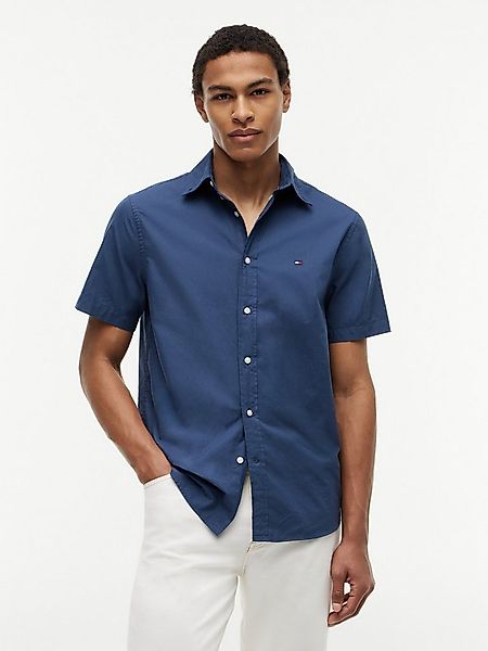 Tommy Hilfiger Kurzarmhemd FLEX POPLIN HOUNDSTOOTH Regular fit mit normalem günstig online kaufen