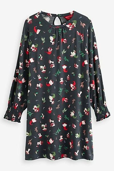 Next Jerseykleid Langärmliges, ausgestelltes Weihnachtskleid (1-tlg) günstig online kaufen