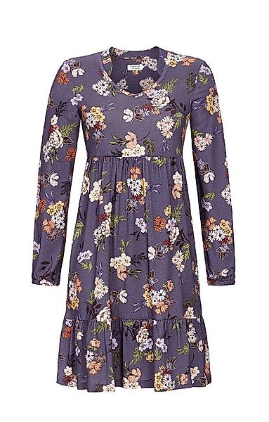 Ringella Nachthemd Sleepshirt mit V-Ausschnitt und Volant günstig online kaufen