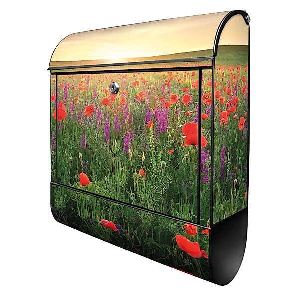 Banjado Design Briefkasten Schwarz Pulverbeschichtet 39x47x14cm 2 Schlüssel günstig online kaufen