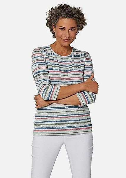 GOLDNER 3/4-Arm-Shirt Pflegeleichtes Shirt in Ringeloptik günstig online kaufen