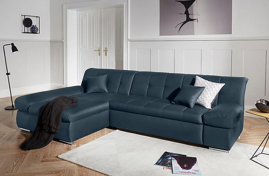 DOMO collection Ecksofa »Mona L-Form«, wahlweise mit Bettfunktion günstig online kaufen