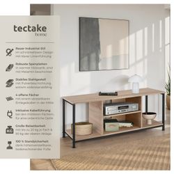 tectake Lowboard TV-Regal, Industrial Style günstig online kaufen