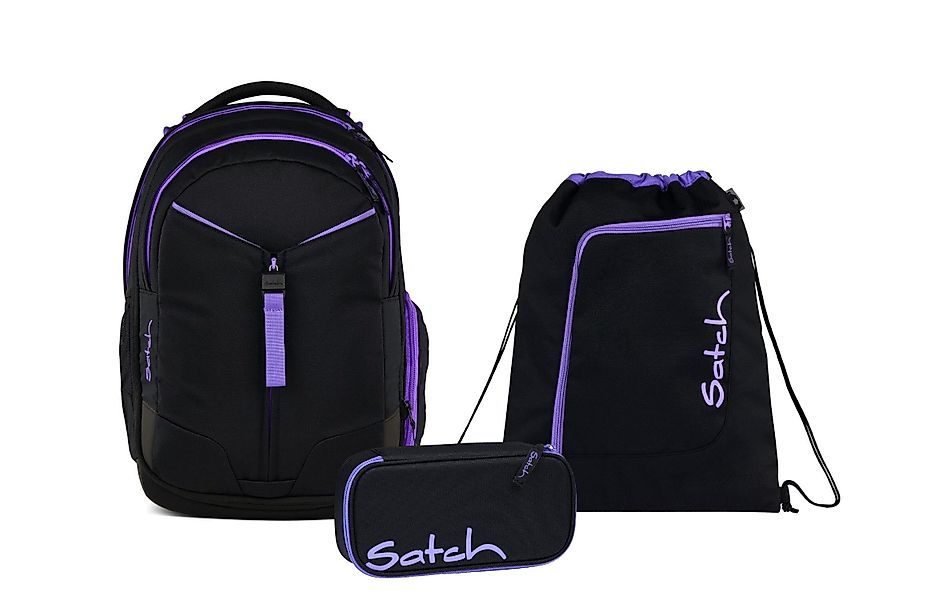 Satch Schulranzen Schulrucksack-Set MATCH Purple Phantom günstig online kaufen