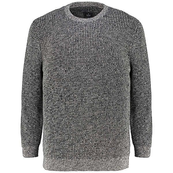 RAGMAN Grobstrickpullover aus Baumwolle in Two-Tone-Optik Farbe grau Größe: günstig online kaufen