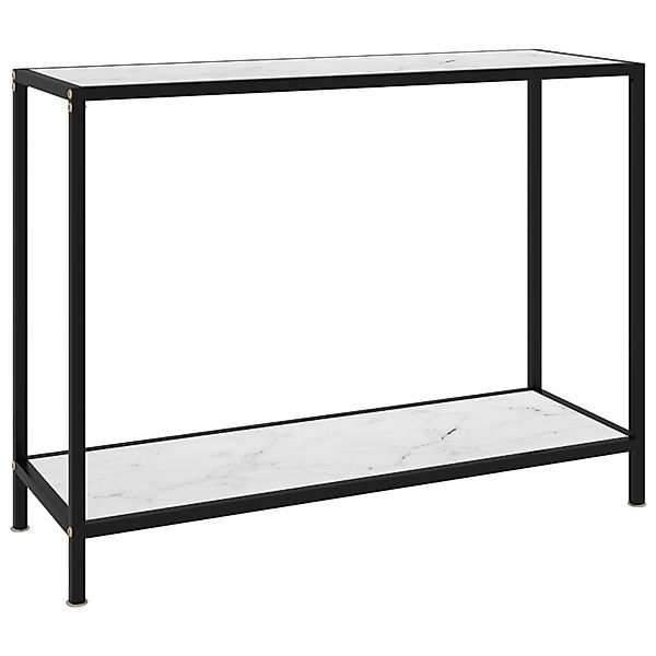 vidaXL Konsolentisch Weiß 100x35x75 cm Hartglas 322837 günstig online kaufen
