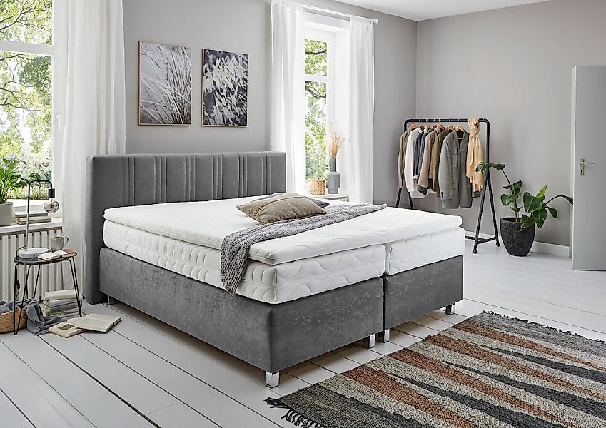 Westfalia Schlafkomfort Boxspringbett wahlweise mit Bettkasten und Topper günstig online kaufen