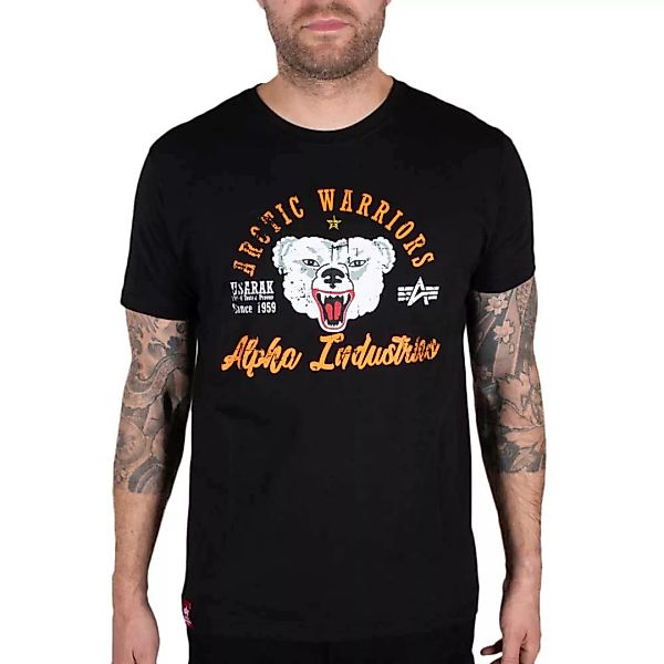 Alpha Industries Arctic Warriors Kurzärmeliges T-shirt M Black günstig online kaufen