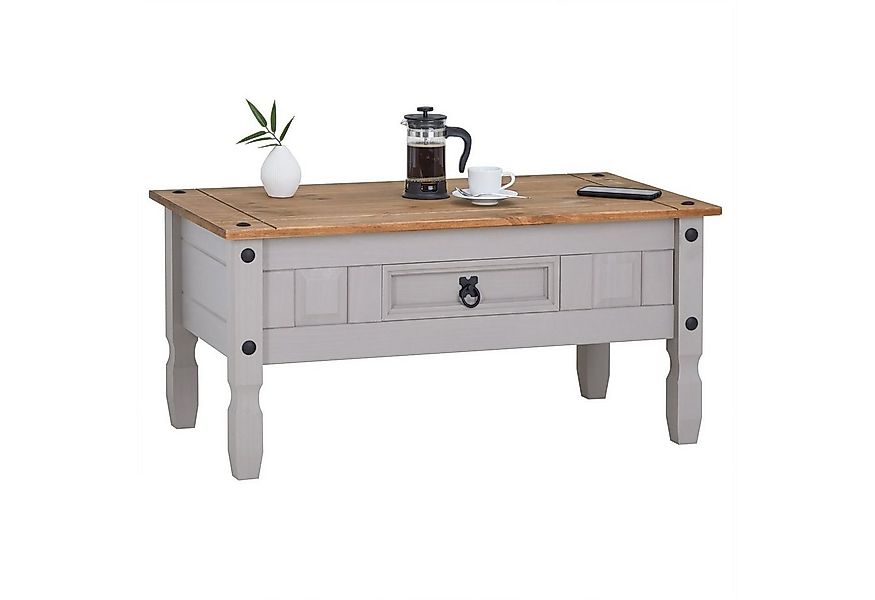 CARO-Möbel Couchtisch RAMON, Couchtisch Wohnzimmer Sofatisch 1 Schublade Ki günstig online kaufen