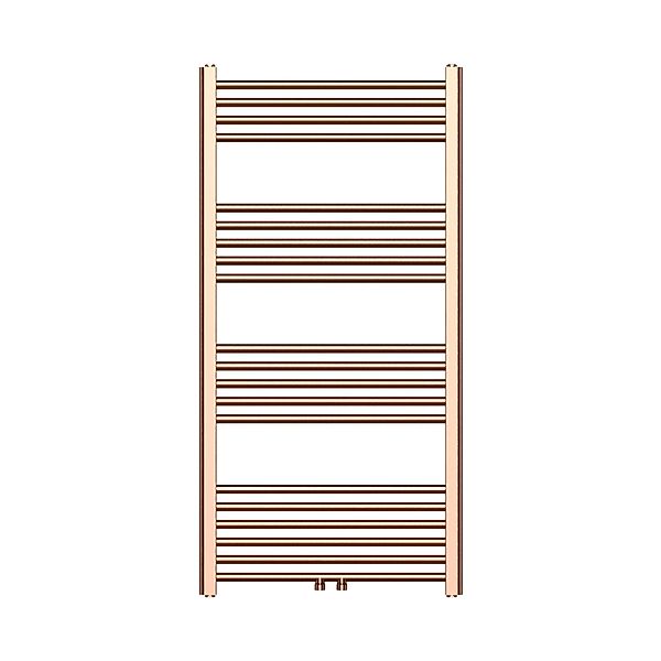 Belrad Handtuchheizkörper Mit Mittelanschluss In Gebürstetem Kupfer – 1200x günstig online kaufen