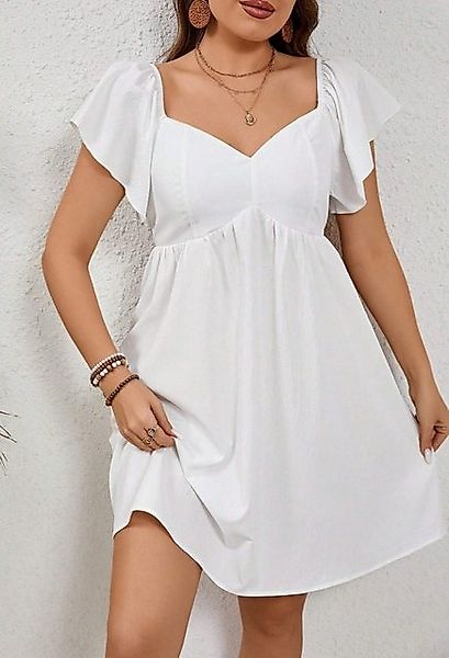 LOVGCCN Strandkleid Damenkleid in Übergröße mit quadratischem Ausschnitt un günstig online kaufen