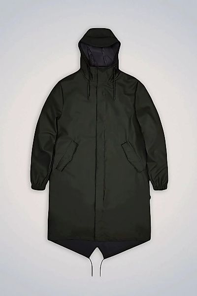 Rains Fishtail Parka Regenjacke Green / M günstig online kaufen