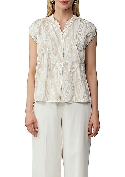 s.Oliver BLACK LABEL Kurzarmbluse mit All-Over Print günstig online kaufen