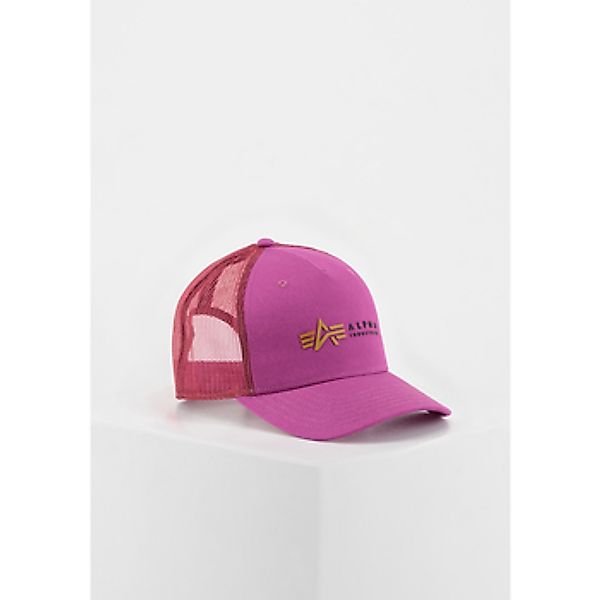 Alpha Industries  Schirmmütze Alpha Label Trucker Cap - dark magenta günstig online kaufen