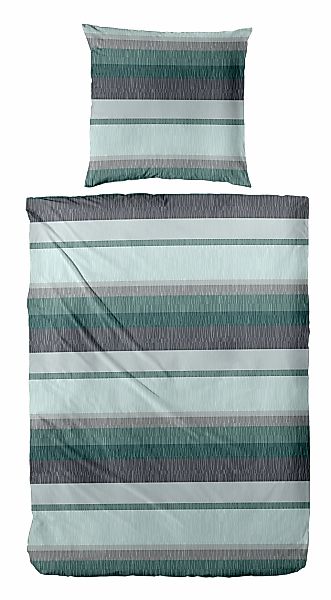 Primera Bettwäsche "Biber-Bettwäsche Roommate" 2 Stk. tlg. mit dezenten Mus günstig online kaufen