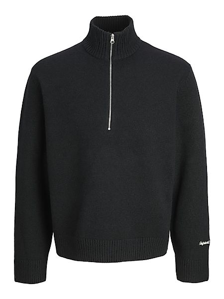 Jack & Jones Herren Strickpullover JORNORREBRO KNIT HALF ZIP - Relaxed Fit günstig online kaufen