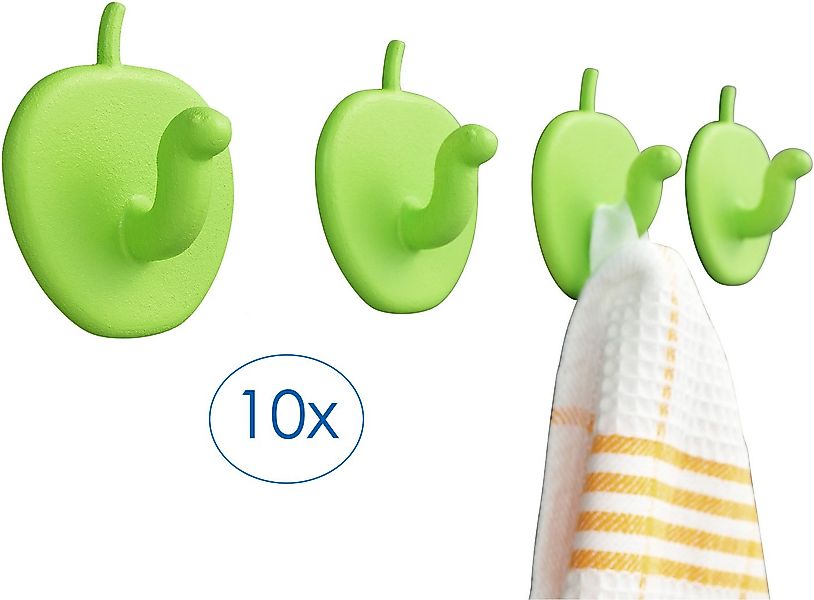 Ruco Klebehaken Handtuchhaken, 10er Set, Badezimmer, (Set, 10-St), Wandhake günstig online kaufen