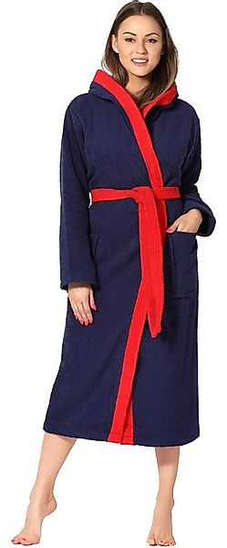 Ladeheid Bademantel Damen Frottee Bademantel aus 100% Baumwolle LA40-191, L günstig online kaufen