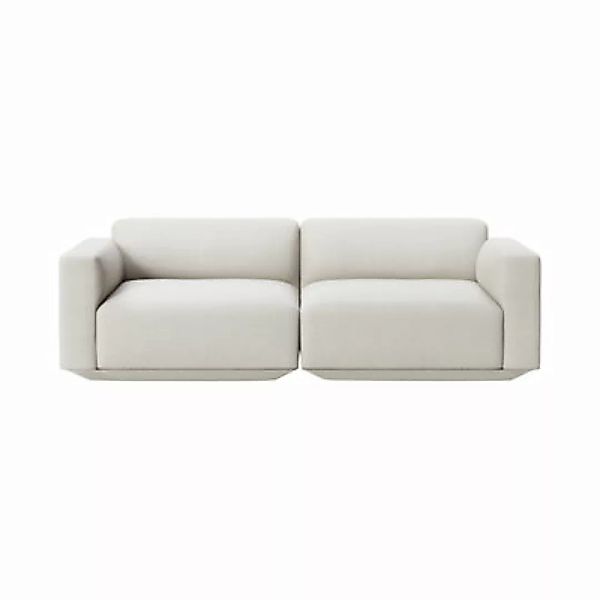 Sofa Develius A textil beige / 3-Sitzer - L 220 cm - &tradition - Beige günstig online kaufen