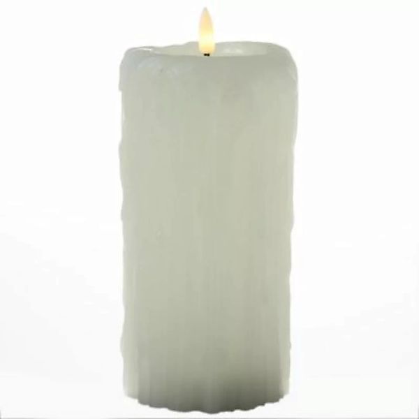 MARELIDA LED Kerze mit Wachstropfen Kirchenkerze H: 19,5cm creme günstig online kaufen