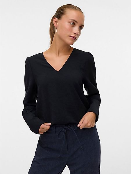 Vero Moda Langarmbluse VMESME LS V-NECK TOP WVN GA günstig online kaufen