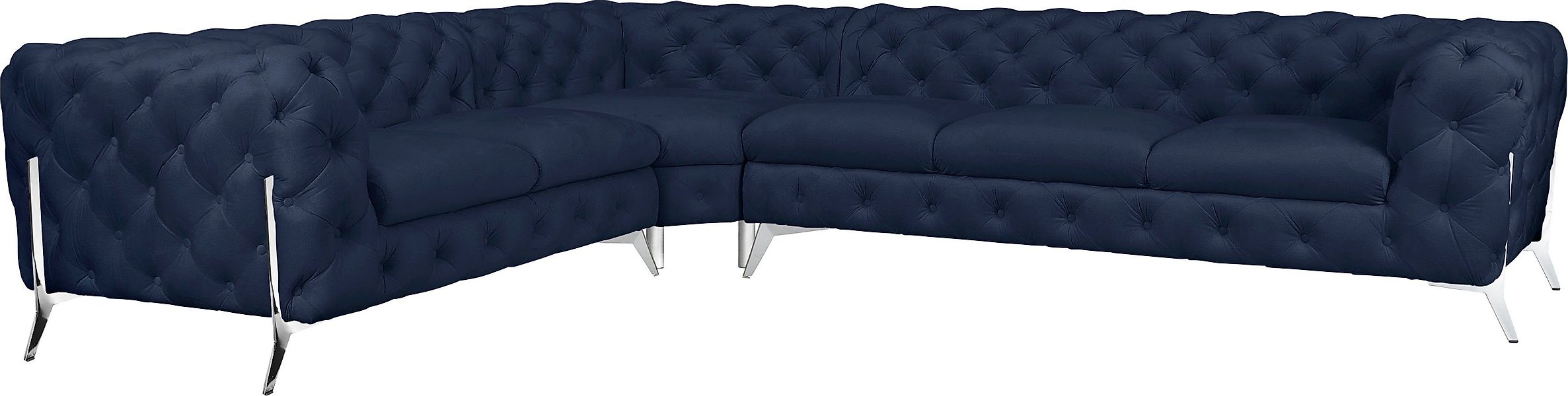 Home affaire Chesterfield-Sofa "Amaury L-Form" großes Ecksofa, Chesterfield günstig online kaufen