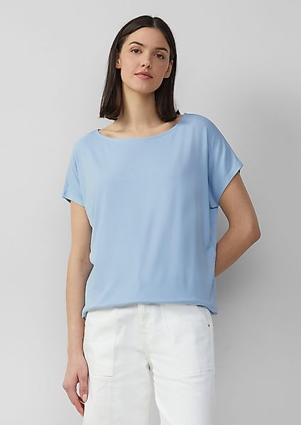 s.Oliver Shirttop Viskosemix-T-Shirt im Relaxed Fit günstig online kaufen