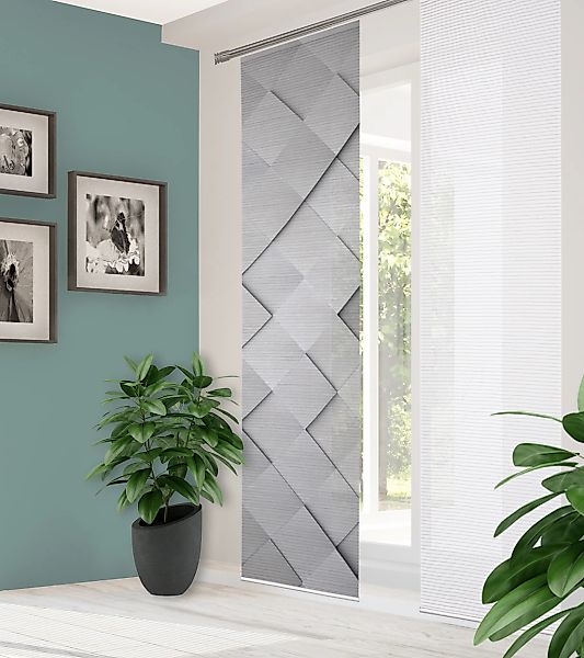 HOME in green Schiebegardine "SYLVIA" Paneelwagen 1 Stk. tlg. DIGITALBEDRUC günstig online kaufen