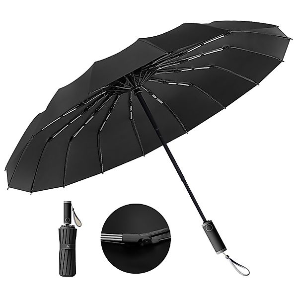 Luckice Taschenregenschirm Regenschirm Sturmfest für Regen,104 günstig online kaufen
