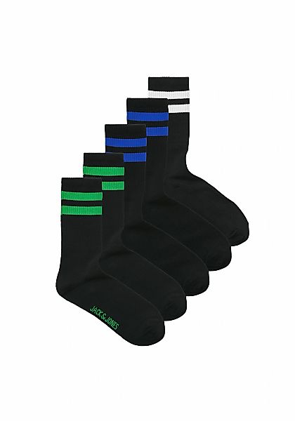 Jack & Jones Kurzsocken "Socken JACDEHLI TENNIS SOCKS 5 PACK 5er Pack" günstig online kaufen