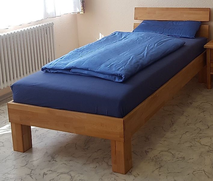 bv-vertrieb Massivholzbett Holzbett 100x200 Kernbuche Bett günstig online kaufen