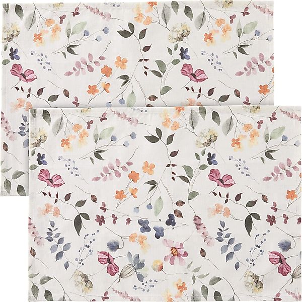 REDBEST Platzset Tischset 2er-Pack, Baumwolle Blumen günstig online kaufen