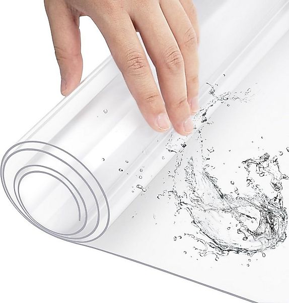 Woltu Tischdecke (1-tlg), 2 mm Wasserdicht Durchsichtige Tischfolie aus PVC günstig online kaufen