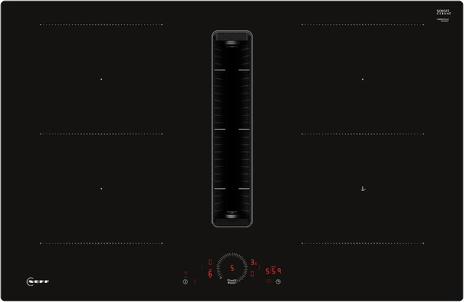 NEFF Kochfeld mit Dunstabzug "V58NHQ4L0" Integr. Abzug & Kombi-Induktion fü günstig online kaufen