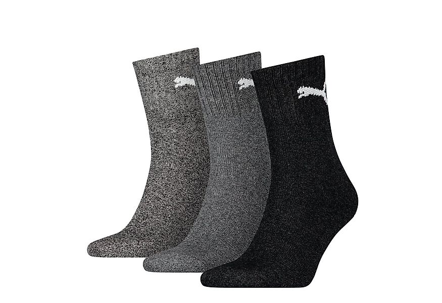 PUMA Socken PUMA UNISEX SHORT CREW (3-Paar) gepolsterte Sohle für Stoßdämpf günstig online kaufen