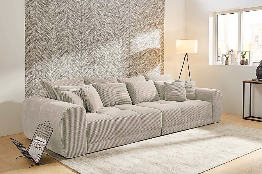 Jockenhöfer Gruppe Big-Sofa "Moldau XXL, B: 306 cm" Mega-Sofa, mit 4 Zierki günstig online kaufen