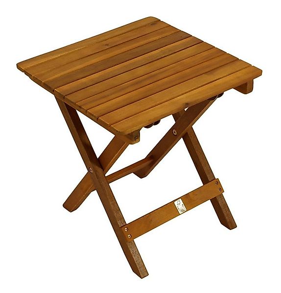 DEGAMO Beistelltisch MARA (1-St), quadratisch 38x38cm, Akazie geölt, klappb günstig online kaufen