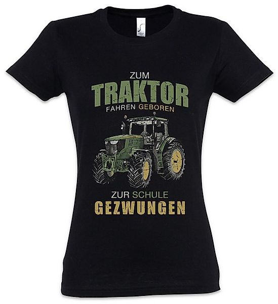 Urban Backwoods Print-Shirt Zum Traktor Fahren Geboren Damen T-Shirt Farm B günstig online kaufen