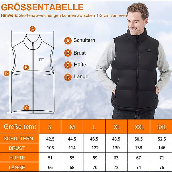 Mincoo Funktionsweste Beheizbare Weste Herren mit günstig online kaufen