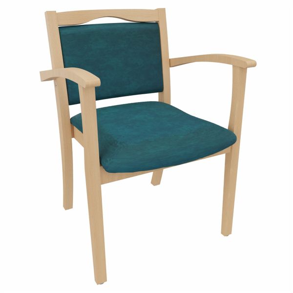 einrichtungsdesign24 Armlehnstuhl 4-Fußstuhl Holzstuhl mit Armlehnen günstig online kaufen