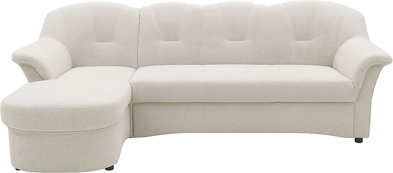 DOMO collection Ecksofa Flores Schlafsofa, B/T/H: 233/142/86 cm, L-Form, wa günstig online kaufen