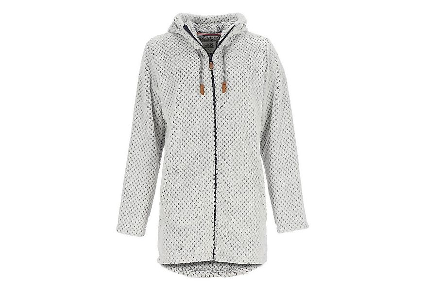 modAS Strickfleecejacke Damen Fleecemantel in lockerer Optik - Fleecejacke günstig online kaufen