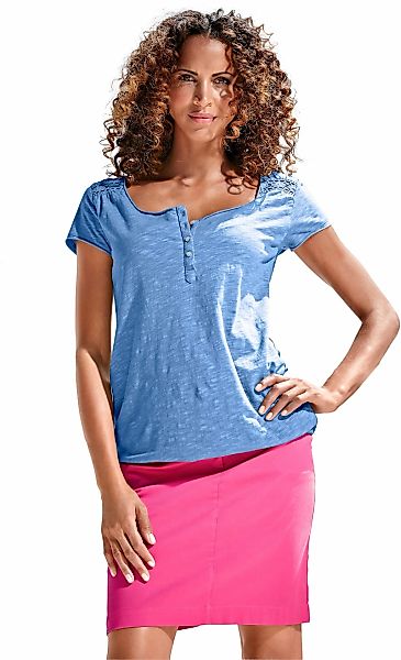 heine Rundhalsshirt "Rundhals-Shirt", 1 Stk. günstig online kaufen