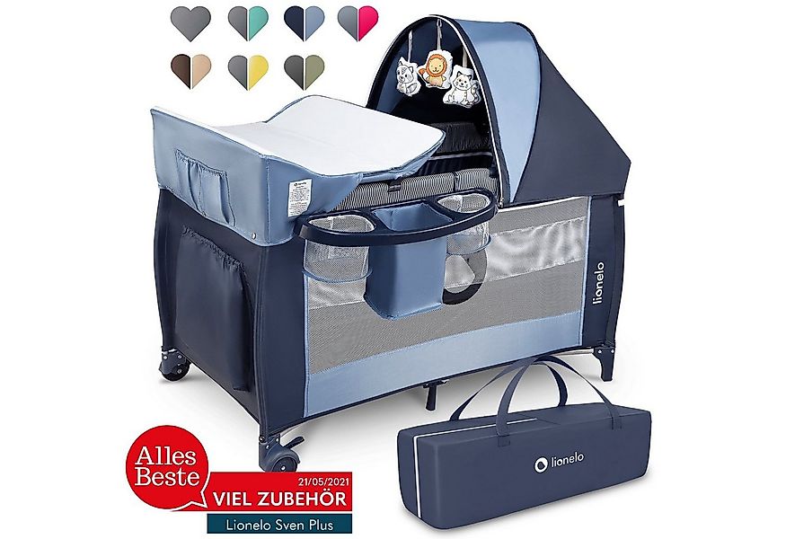 lionelo Baby-Reisebett LO-SVEN PLUS, ab Geburt bis 15kg mit Zubehör günstig online kaufen