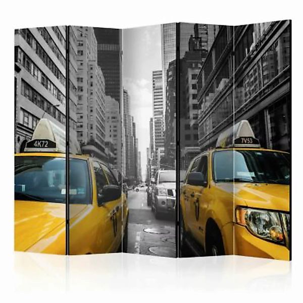 artgeist Paravent New York taxi II [Room Dividers] gelb-kombi Gr. 225 x 172 günstig online kaufen