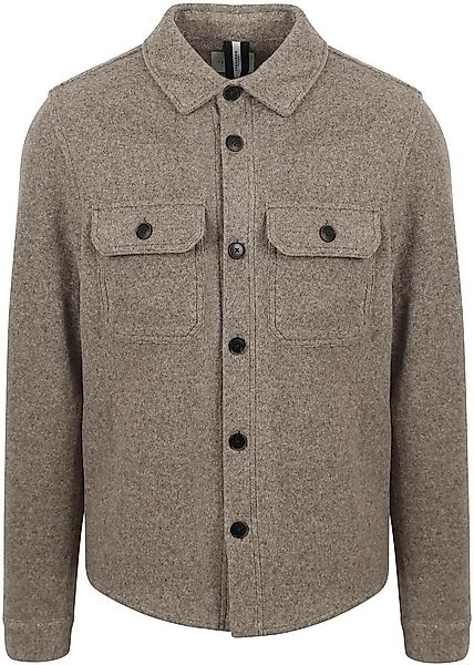 Profuomo Overshirt Woolmix Taupe  - Größe XL günstig online kaufen