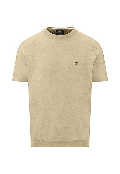 FYNCH-HATTON Rundhalspullover mit Logo Stickerei günstig online kaufen