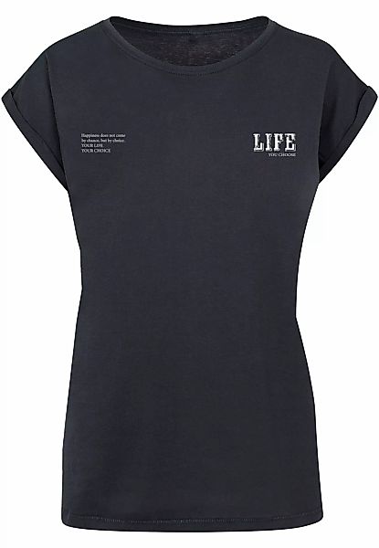 Merchcode T-Shirt "Merchcode Damen Ladies Life Extended Shoulder Tee", (1 t günstig online kaufen