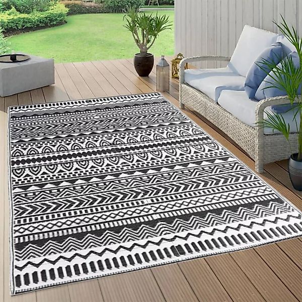 Vidaxl Outdoor-teppich Schwarz 120x180 Cm Pp günstig online kaufen