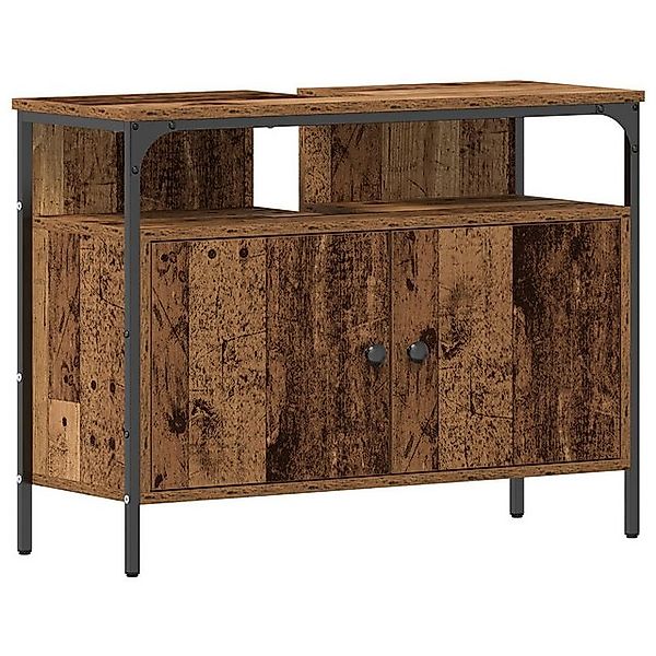 vidaXL Badezimmerspiegelschrank Waschbeckenunterschrank Altholz 80x30x60 cm günstig online kaufen